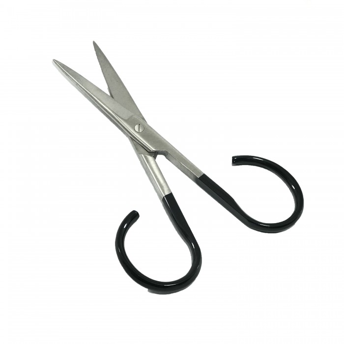HAIR SCISSORS WITH OPEN LOOPS